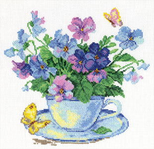 Утренние цветы 2-01 набор для вышивания Алиса